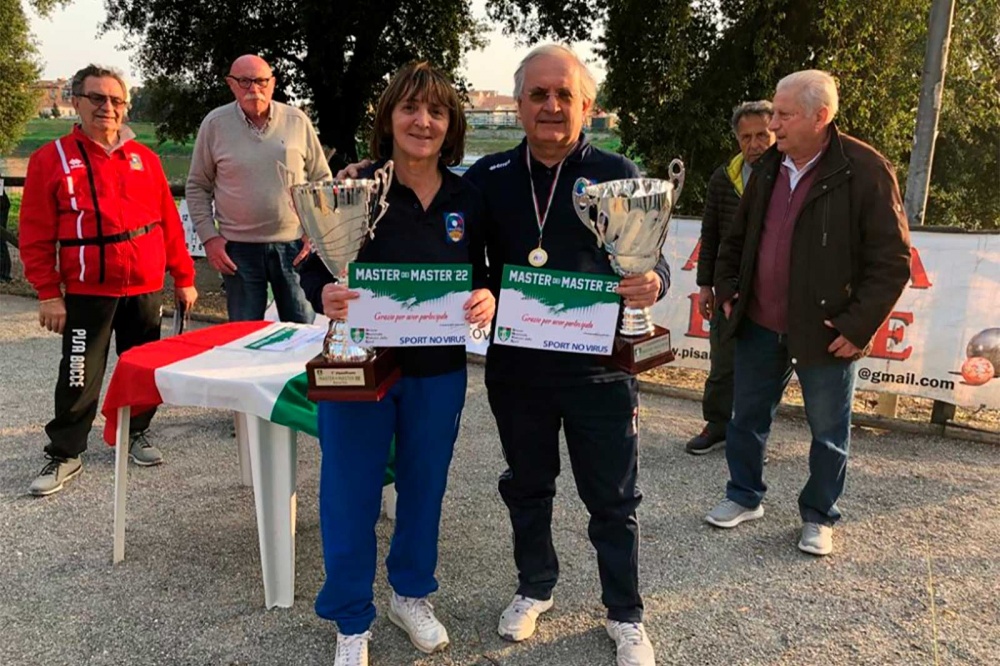 La coppia vincitrice: Stefano Bartoloni con Enza Lombardi