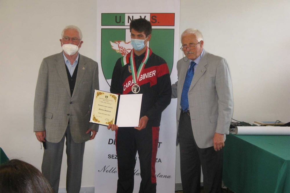 La premiazione di Matteo Sostizzo, Atleta dell'Anno 2022