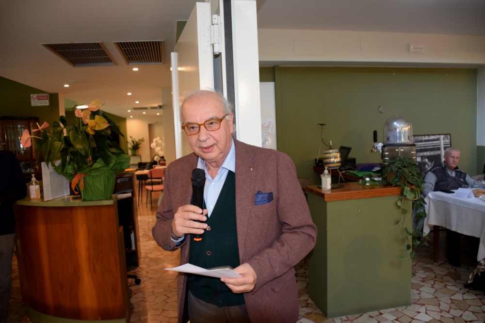 Umberto Suprani alla Conviviale per il 50° compleanno della Sezione UNVS "S. Servadei" di Ravenna