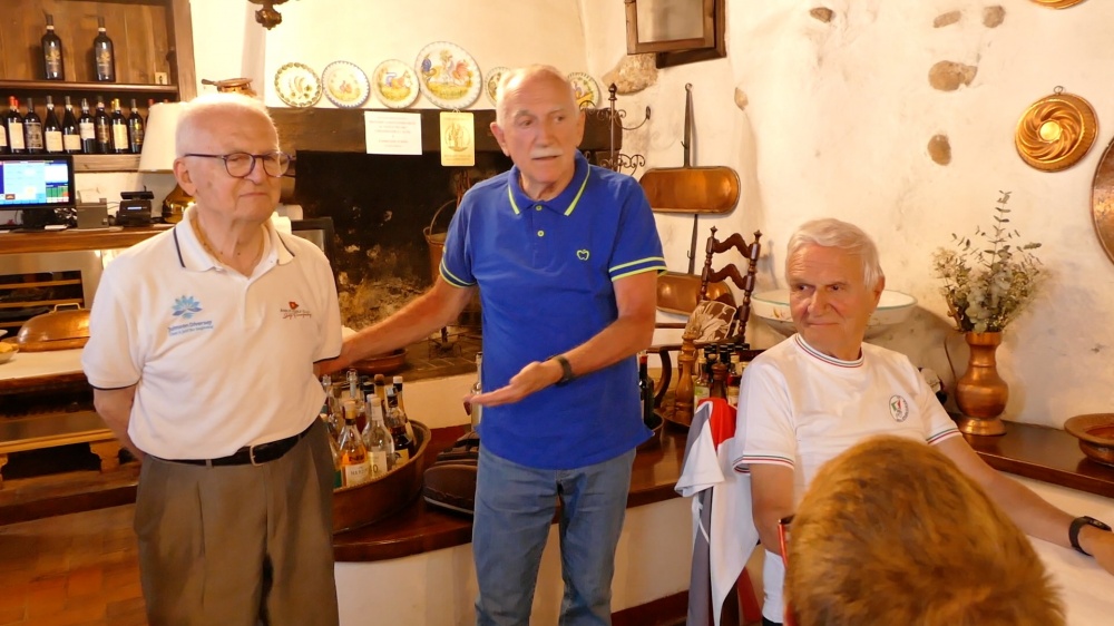 Sergio Chiesa con Rino Piccoli ed il presidente Negriolli