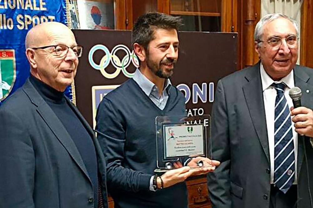 La premiazione di Matteo Scarpa